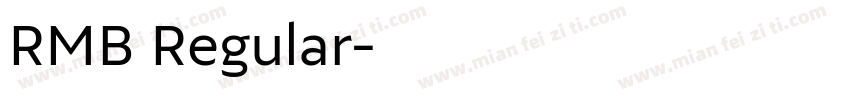RMB Regular字体转换